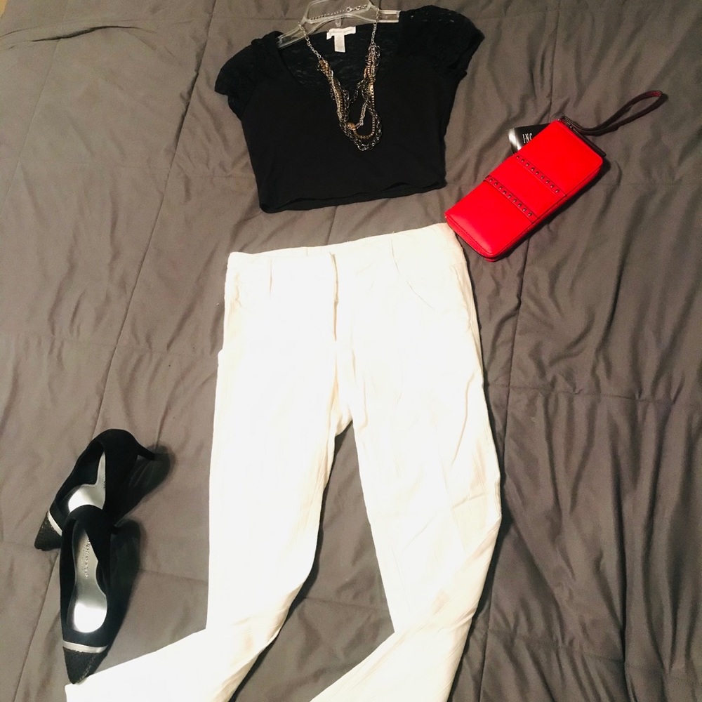 INC hazzipwal studded red wallet